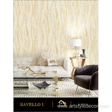 Modern home simple style PVC decorative wallpaper